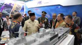 Menteri Pertahanan Prabowo Subianto memimpin Delegasi Indonesia yang berpartisipasi dalam the 16th edition of the IDEX 2023. (Dok. Tim Media Prabowo Subianto)