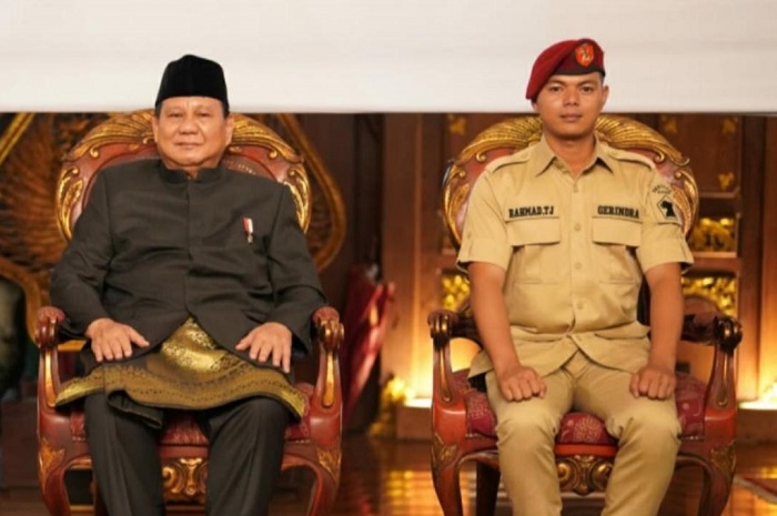 Ketua Umum Partai Gerindra Prabowo Subianto bersama Rahmad Hidayat. (Dok. Tim Media Prabowo Subianto) 
