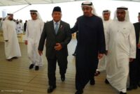 Menteri Pertahanan RI Prabowo Subianto melaksanakan kunjungan ke UEA atas undangan dari Presiden UEA Sheikh Mohamed bin Zayed Al Nahyan. (Dok. Tim Media Prabowo Subianto)