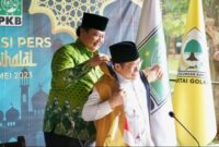 Ketua Umum Partai Golkar Airlangga Hartarto dan Ketua Umum Partai Kebangkitan Bangsa (PKB) Muhaimin Iskandaram. (Instagram.com/@airlanggahartarto_official)