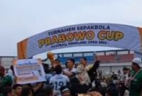 Juara Turnamen Sepak Bola PRABOWO CUP football Pemalang open 2023. (Instagram.com/@pemalangbelumtidur) 
