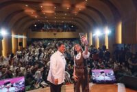 Menteri Pertahanan (Menhan) RI Prabowo Subianto bersama Najwa Shihab. (Dok. Tim Media Prabowo Subianto) 
