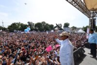 Deklarasi dukungan 'Sahabat Bang Ara' untuk kemenangan Prabowo-Gibran di Majalengka, Jawa Barat, Minggu (21/1/2025). (Dok. TKN Prabowo - Gibran) 